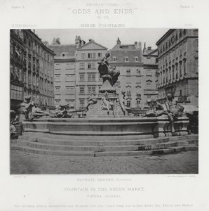 Fontaine sur le Neuer Markt, Vienne, Autriche
