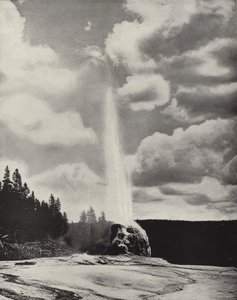 Geyser Lone Star, Yellowstone, Wyoming (photo n/b) - American Photographer (after)