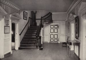 Mount Vernon : Intérieur du manoir, hall central - American Photographer (after)