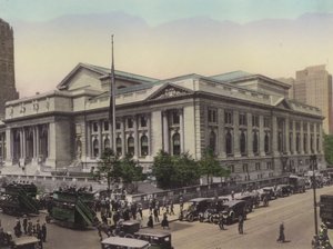 New York : Bibliothèque publique, Cinquième Avenue et West 42nd Street - American Photographer (after)