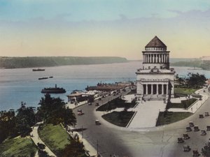 New York : Le fleuve Hudson et Riverside Drive ; Tombeau de Grant - American Photographer (after)