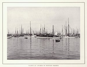Newport, Rhode Island : Yachts ancrés dans le port de Newport - American Photographer (after)