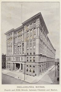 Philadelphie : Philadelphia Bourse, Fourth and Fifth Streets, entre Chestnut et Market