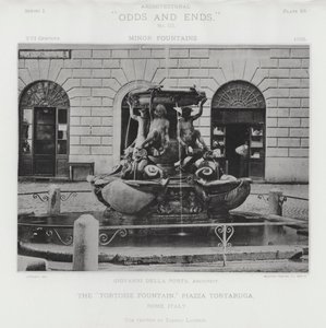 La "Fontaine de la Tortue," Piazza Tortaruga, Rome, Italie - American Photographer (after)