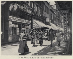 Une scène typique sur le Bowery - American Photographer