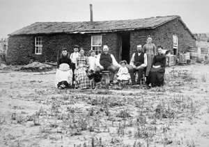 Famille de pionniers américains, vers 1888