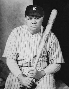 Babe Ruth, vers 1927 (photo n/b)