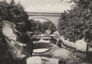 Boston : Echo Bridge, Newton Upper Falls, Newton (photo n/b)