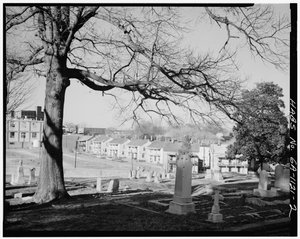District de Cabbagetown (vues générales), Boulevard, Pearl Street, Memorial Drive, & voies ferrées, Atlanta, comté de Fulton, GA (photo n/b)