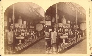 Collection de vases, urnes et paravents japonais, Cour japonaise, Exposition internationale du centenaire - American Photographer