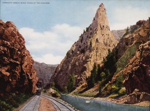 Aiguille de Curecanti, Canon noir du Gunnison (photo couleur)