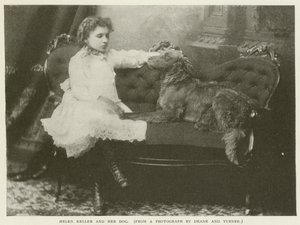 Helen Keller et son chien - American Photographer