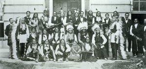 Délégation indienne de chefs Sioux à Washington D.C. pour protester contre la violation du traité de Fort Laramie de 1868 - American Photographer