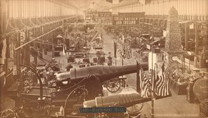 Canons Krupp, exposition allemande, Exposition internationale du centenaire, Philadelphie, 1876 (tirage albuminé argenté) - American Photographer