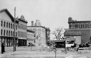 Rues Lamar et Commerce, Dallas, vers 1890 - American Photographer