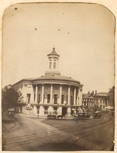 Bâtiment de la Bourse des marchands, 3e rue à Walnut, vers 1859 - American Photographer