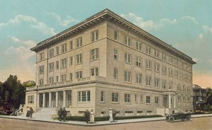 Miami, Floride, vers 1925 : Bâtiment du YMCA (photo couleur)