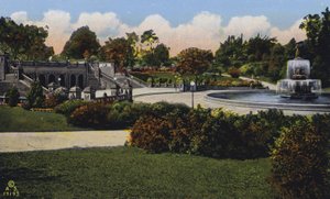 New York : Terrasse et fontaine de Bathesda, Central Park (photo couleur)