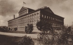 Bureau des pensions (photo n/b)