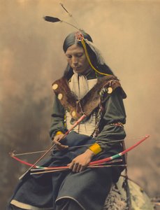 Portrait du chef du conseil Oglala Sioux Bone Necklace - American Photographer