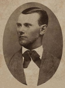 Portrait du hors-la-loi Jesse James (1847-1882)