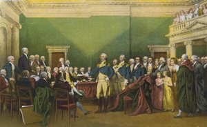 Démission du général Washington, Annapolis, 23 décembre 1783 (photo couleur)