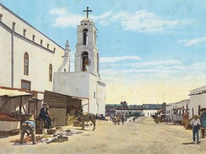 Scène de rue, Juarez, Mexique (photo couleur)