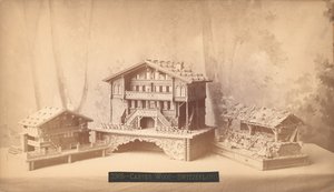 Cottages suisses, modèles sculptés, Exposition internationale du centenaire de Philadelphie, 1876 - American Photographer