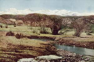 La chaîne enneigée, près de Trinidad, Colorado