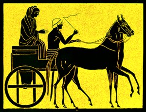 Un char grec, illustration de History of Greece par Victor Duruy, publiée en 1890