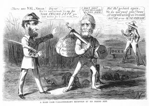 Un cas difficile - Réception de Vallandigham par son ami Jeff, vers