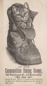 Publicité pour les salles à manger Cosmopolitan (litho) - American School