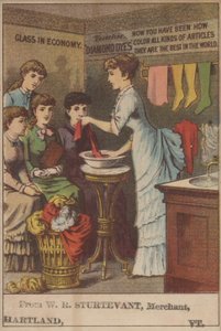 Publicité pour Diamond Dyes - American School