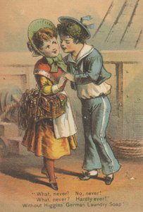 Publicité pour le savon de lessive allemand de Higgins, c.1880