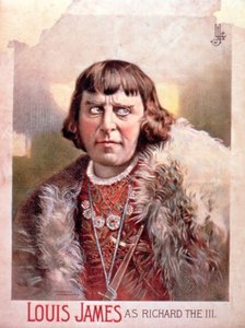 Publicité pour Louis James en Richard III