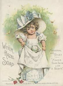 Publicité pour le savon Witch Hazel, Médicinal et de Toilette, 1894