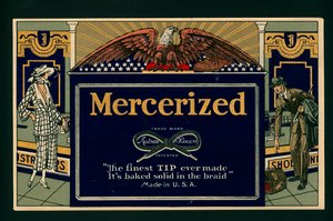Publicité américaine pour le coton mercerisé - American School