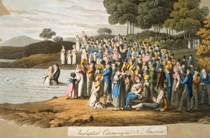 Cérémonie anabaptiste en Amérique du Nord