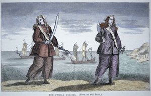 Anne Bonny (née en 1697) et Mary Read - American School