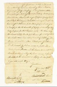 Arnold Benedict (1741-1801) Général, Armée continentale, Traître. Lettre autographe signée ("Benedict Arnold Commr. à Ticonderoga") au Comité de sécurité à Albany, Ticonderoga, 22 mai 1775 - American School