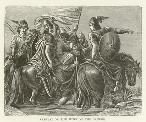 Arrivée des Huns sur le Danube - American School