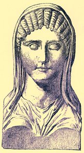 Aspasie, illustration de History of Greece par Victor Duruy, publiée en 1890