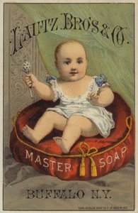 Bébé secouant un hochet - American School