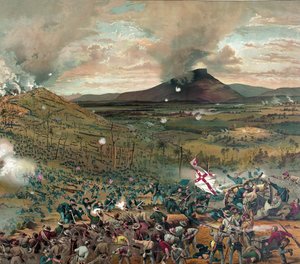 Bataille de Mission Ridge, 25 novembre 1863 - présenté avec les compliments...pub. 1886
