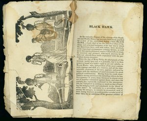 Black Hawk, du Récit de la captivité et évasion providentielle de Mme Jane Lewis, 1834 - American School