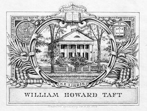Ex-libris du président William H. Taft (1857-1930) 1909 (impression) - American School