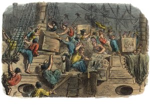 Boston Tea Party, vers 1860
