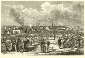 Canon confédéré capturé devant le quartier général du général Thomas, novembre 1863 - American School