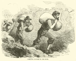 Transport de poudre à la mine, juillet 1864 - American School