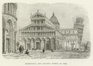 Cathédrale et tour penchée de Pise